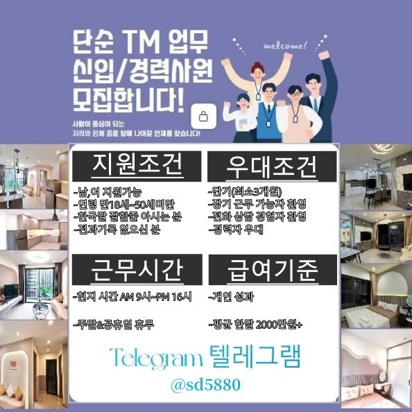 자택근무남여-직원모집tm