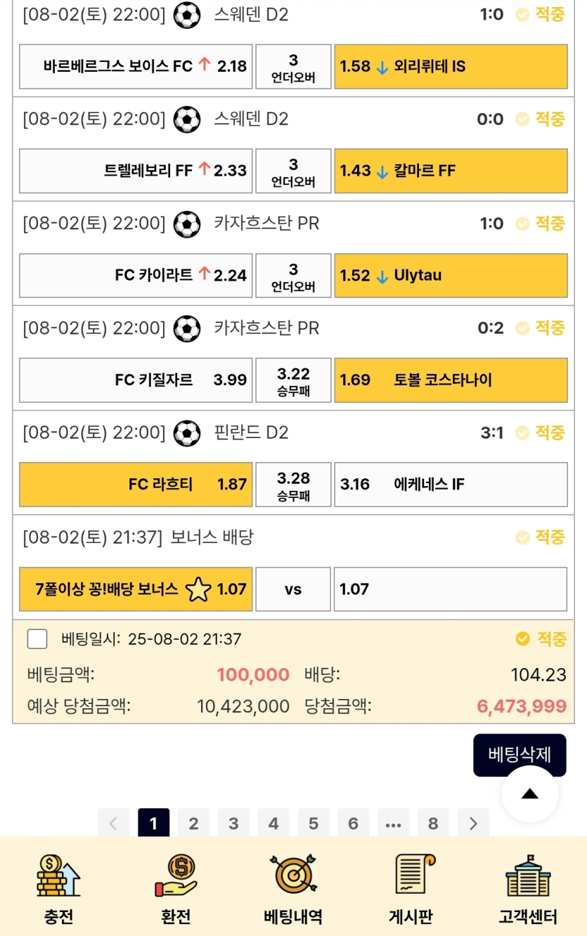 100배당-하나-먹었다