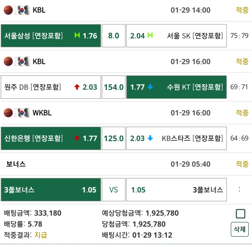 어제 농구 적중 샷~~^^