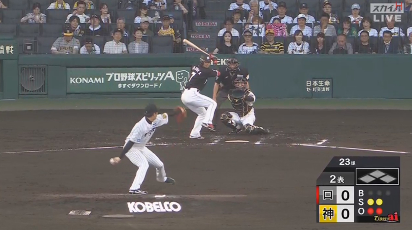 06월17일-한신지바롯데-npb-한신-사이키-진짜-잘던진다-현지